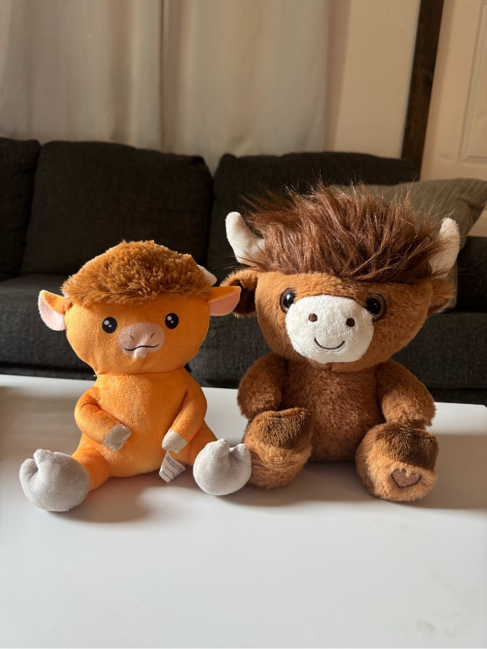 Target Plush Highland Calf Duo - Orange and Brown